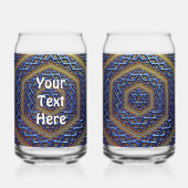  Metallic Magen David Blikvorm Glas (Achterkant)