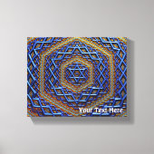 Metallic Magen David Canvas Afdruk (Voorkant)