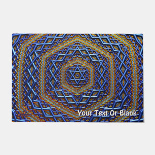 Metallic Magen David Deurmat