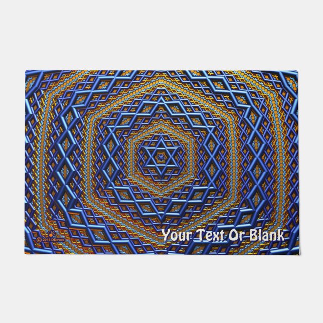  Metallic Magen David Deurmat (Voorkant)