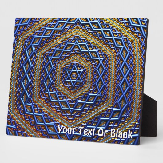  Metallic Magen David Fotoplaat (Zijkant)