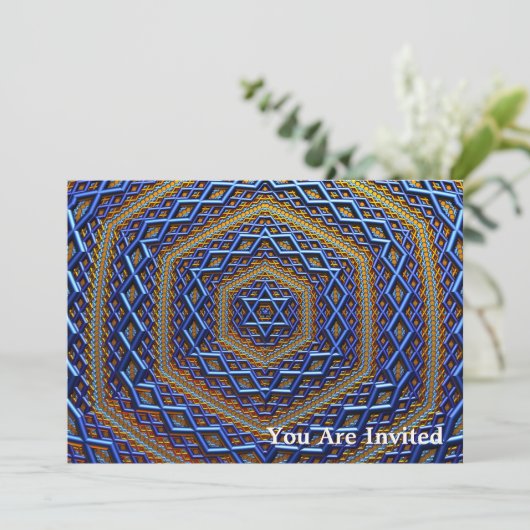 Metallic Magen David Kaart (Staand voorkant)