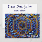 Metallic Magen David Kaart (Voorkant / Achterkant)