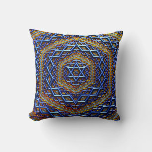 Metallic Magen David Kussen