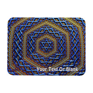 Metallic Magen David Magneet