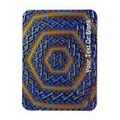 Metallic Magen David Magneet (Verticaal)