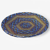  Metallic Magen David Papieren Bordje (Gekanteld)