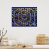 Metallic Magen David Poster (Keuken)