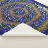 Metallic Magen David Sherpa Deken (3/4)