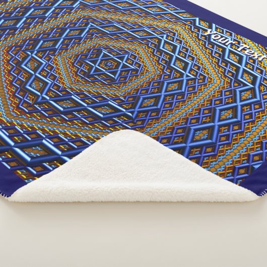  Metallic Magen David Sherpa Deken (3/4)