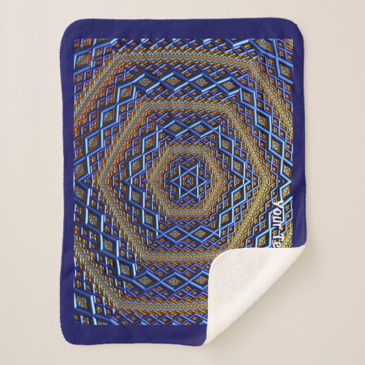  Metallic Magen David Sherpa Deken (Voorkant)