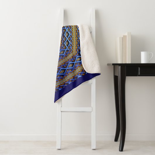  Metallic Magen David Sherpa Deken (In situ)