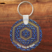 Metallic Magen David Sleutelhanger (Voorkant)