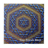 Metallic Magen David Tegeltje (Voorkant)