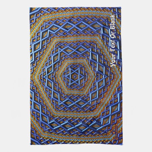  Metallic Magen David Theedoek (Verticaal)