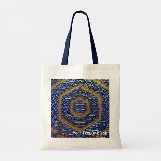  Metallic Magen David Tote Bag (Achterkant)
