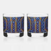  Metallic Magen David Whisky Glas (Rechts)