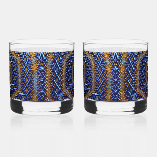  Metallic Magen David Whisky Glas (Rechts)