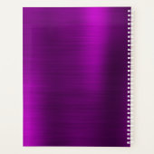 Metallic magenta Paarse handtekening Monogram Planner (Achterkant)