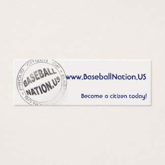 Metallic magere Kaarten - BaseballNation Mini Visitekaartjes