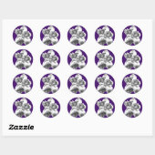 Metallic Magnolia bloem op stickers (Vel)