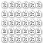 Metallic Magnolia Contour Stickers (Voorkant)