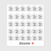 Metallic Magnolia Contour Stickers (Vel)