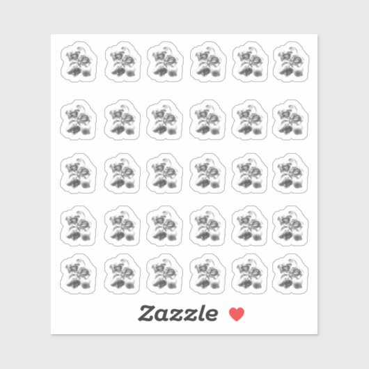 Metallic Magnolia Contour Stickers (Vel)