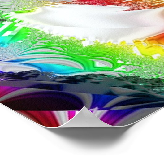 Metallic Mandelbrot 1 Poster (Hoek)