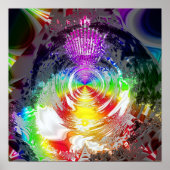 Metallic Mandelbrot 1 Poster (Voorkant)