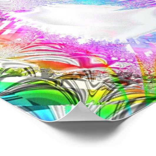 Metallic Mandelbrot 1c Poster (Hoek)