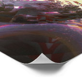 Metallic Mandelbrot 3 Poster (Hoek)