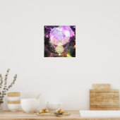 Metallic Mandelbrot 3 Poster (Keuken)