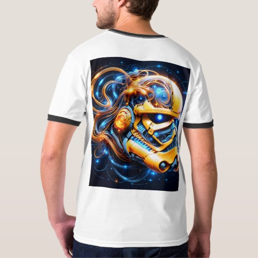 "Metallic Masterpieces: De schoonheid van robotkun T-shirt (Achterkant volledig)