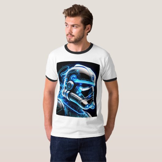 "Metallic Masterpieces: De schoonheid van robotkun T-shirt (Voorkant volledig)