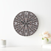 Metallic metaal Silver Large Clock Grote Klok (Huis)