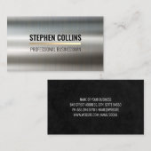 Metallic Metal Gold Bar Visitekaartje (Voorkant / Achterkant)