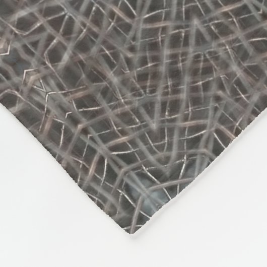 Metallic Metal Mesh Fleece Blanket (Hoek)