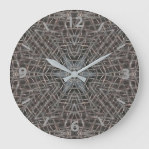 Metallic Metal Mesh Grote Klok