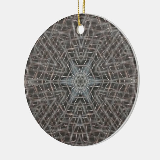 Metallic Metal Mesh Keramisch Ornament (Links)
