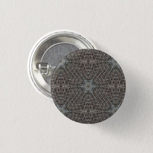 Metallic Metal Mesh Ronde Button 3,2 Cm (Voorkant /achterkant)