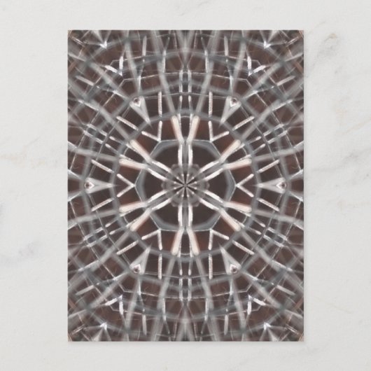 Metallic Metal Mesh Silver Briefkaart (Voorkant)
