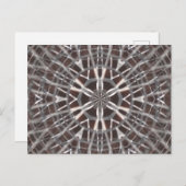 Metallic Metal Mesh Silver Briefkaart (Voorkant / Achterkant)