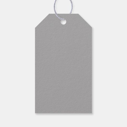 Metallic Metal Mesh Silver Cadeaulabel (Achterkant)