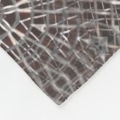 Metallic Metal Mesh Silver Fleece Deken (Hoek)