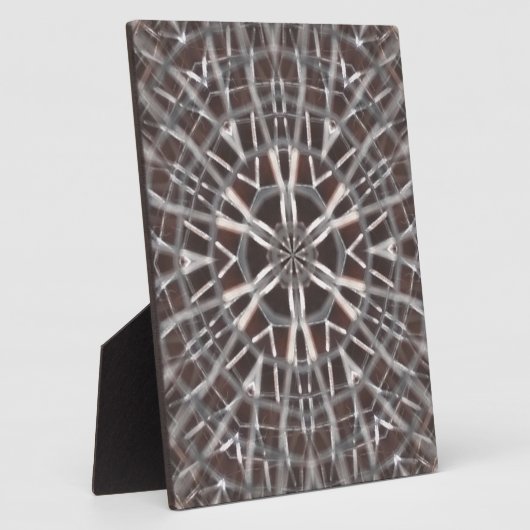 Metallic Metal Mesh Silver Fotoplaat (Zijkant)