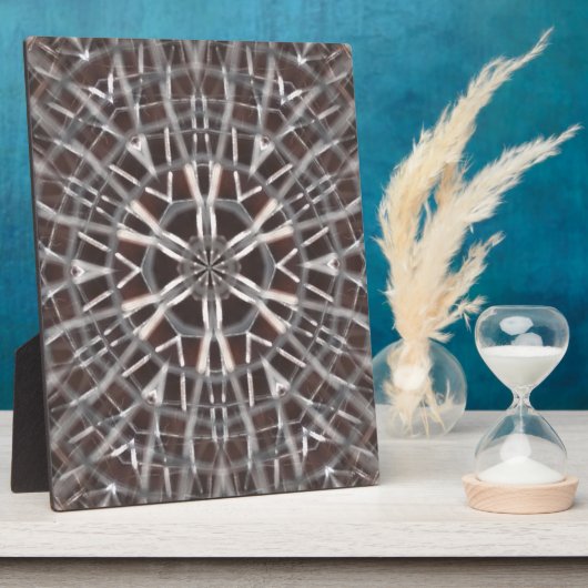 Metallic Metal Mesh Silver Fotoplaat (Zijkant)