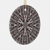 Metallic Metal Mesh Silver Keramisch Ornament (Rechts)