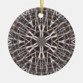 Metallic Metal Mesh Silver Keramisch Ornament (Voorkant)