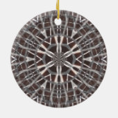 Metallic Metal Mesh Silver Keramisch Ornament (Achterkant)